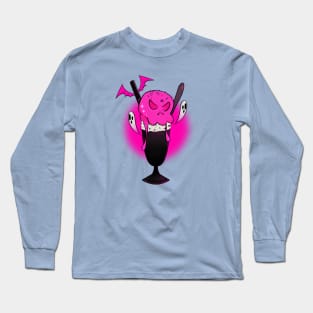 Skullshake anyone? (Pink and black) Long Sleeve T-Shirt